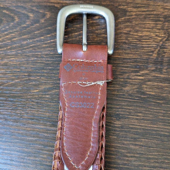 Columbia Multicolor Needlepoint Embroidered Unisex Belt - Picture 7 of 7